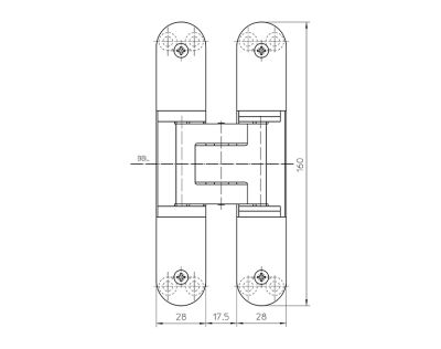 Cerniera TECTUS TE 3403 D 