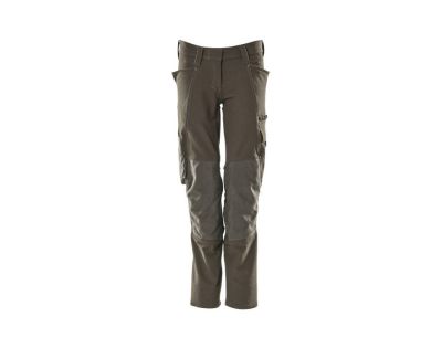 Pantaloni con tasche porta-ginocchiere ACCELERATE antracite scuro