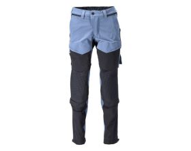 Pantaloni con tasche porta-ginocchiere CUSTOMIZED blu grigio/blu navy scuro