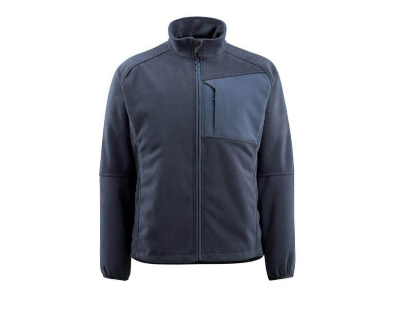 Giacca in pile UNIQUE blu navy scuro