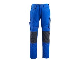 Pantaloni con tasche porta-ginocchiere UNIQUE blu royal/blu navy scuro