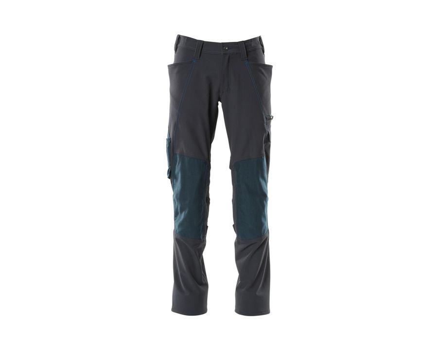 Pantaloni con tasche porta-ginocchiere ACCELERATE blu navy scuro