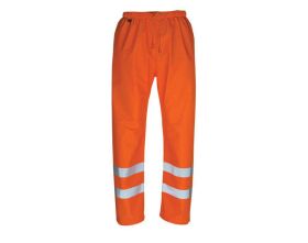 Pantaloni antipioggia SAFE AQUA hi-vis arancio