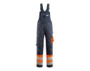 Salopette con tasche porta-ginocchiere SAFE SUPREME blu navy scuro/hi-vis arancio