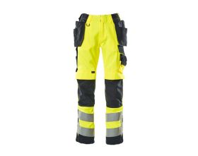 Pantaloni con tasche esterne SAFE SUPREME hi-vis giallo/blu navy scuro