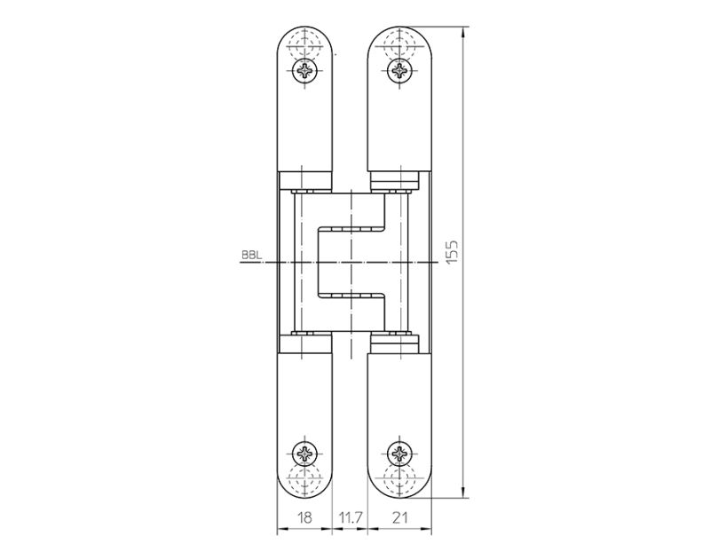 Cerniera TECTUS TE 240 3D 