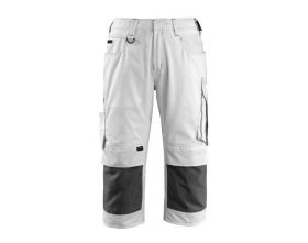 ¾ Lunghezza Pantaloni con tasche porta-ginocchiere UNIQUE bianco/antracite scuro
