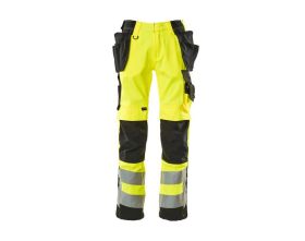 Pantaloni con tasche esterne SAFE SUPREME hi-vis giallo/nero