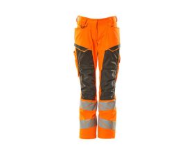 Pantaloni con tasche porta-ginocchiere ACCELERATE SAFE hi-vis arancio/antracite scuro