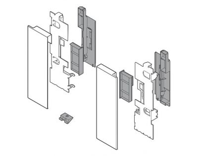 Set frontale altezza C per cassettone interno con elemento inseribile LEGRABOX pure/free 