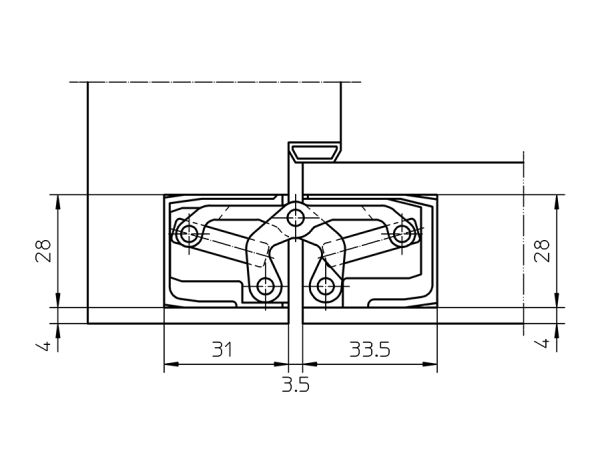 Cerniera TECTUS TE 3403 D 