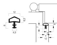 Guarnizione per porte V 1004
