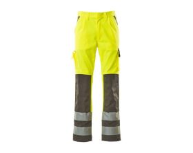 Pantaloni con tasche porta-ginocchiere SAFE COMPETE hi-vis giallo/antracite