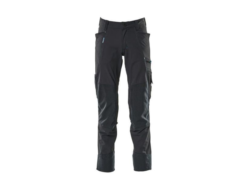 Pantaloni con tasche porta-ginocchiere ADVANCED blu navy scuro