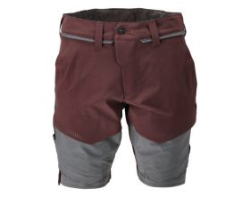 Pantalone corto CUSTOMIZED bordeaux/grigio pietra