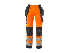 Pantaloni con tasche esterne SAFE SUPREME hi-vis arancio/blu navy scuro