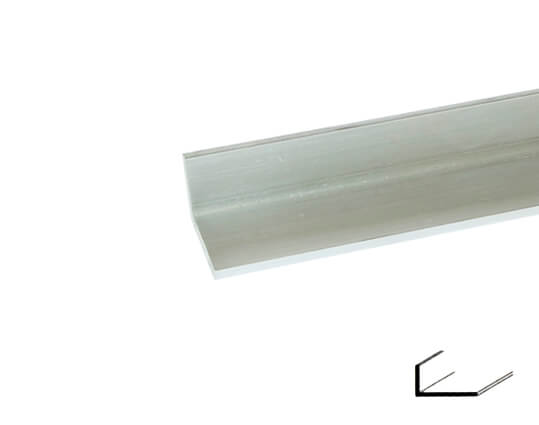 Profilo in alluminio angolare "L" (barre 6 m)