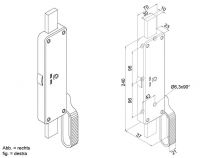 Cariglione pesante per aste 30 x 10 mm