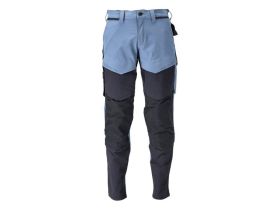 Pantaloni con tasche porta-ginocchiere CUSTOMIZED blu grigio/blu navy scuro