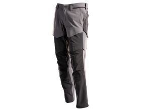 Pantaloni con tasche porta-ginocchiere CUSTOMIZED grigio pietra/nero