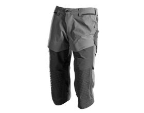 ¾ Lunghezza Pantaloni con tasche porta-ginocchiere CUSTOMIZED grigio pietra/nero
