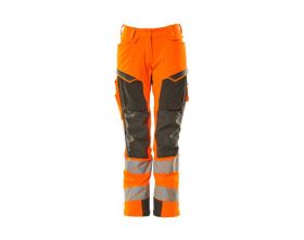 Pantaloni con tasche porta-ginocchiere ACCELERATE SAFE hi-vis arancio/antracite scuro