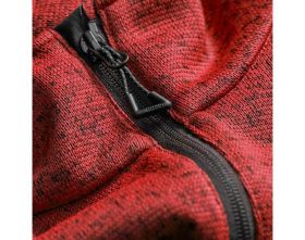 Maglione con chiusura lampo ACCELERATE rosso/nero